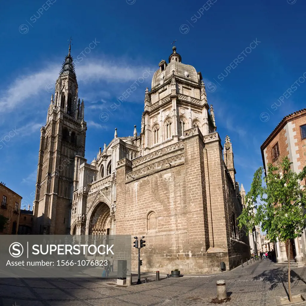 15th century Cathedral of Toledo, Castilla La Mancha, Spain