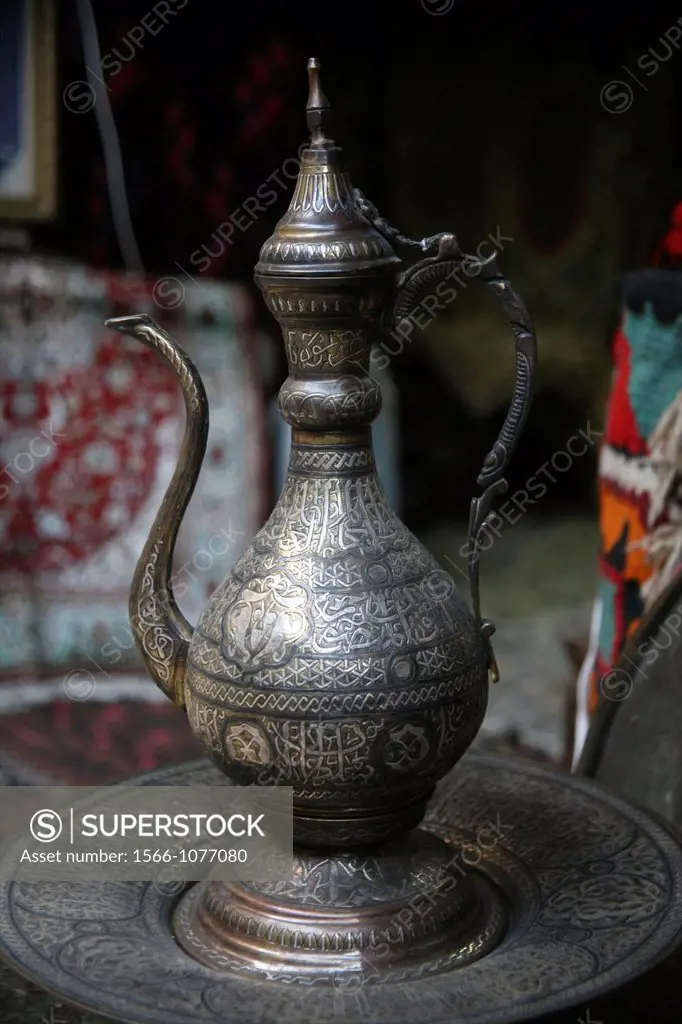 Tea pot at a market in the old city of Jerusalem