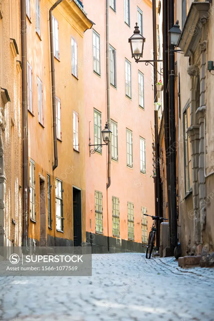 Old buildings in the centre of Stockholm, capital of Sweden