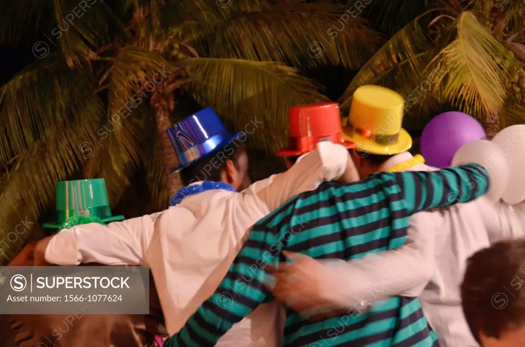 Revelers, New Year´s Eve partiers, Salalah, Oman