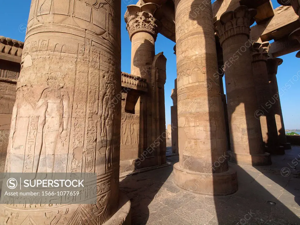Hypostyle Hall. Kom Ombo Temple. Upper Egypt