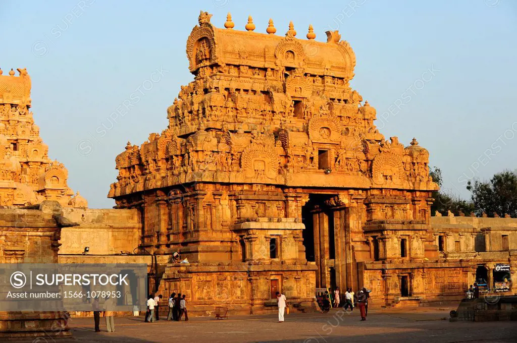 Brihadishwara temple in Tanjore,Tamil Nadu,South India,India,Asia