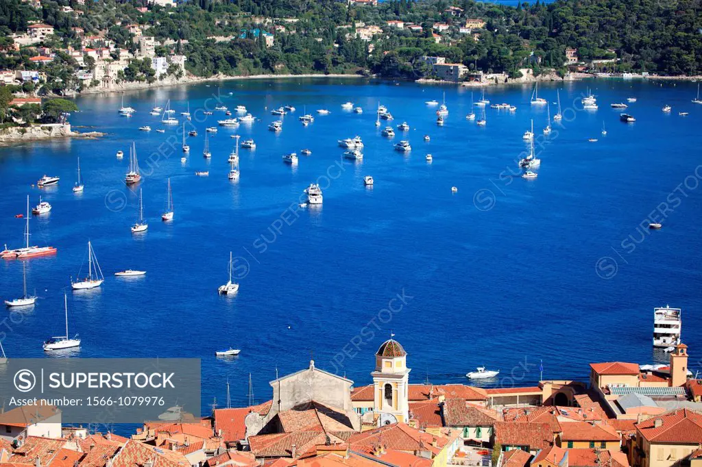 The coastal village of Villefranche sur mer, French Riviera, Alpes-Maritimes, Provence-Alpes-Côte d´Azur, France, Europe