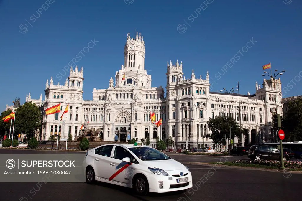 Plaza de Cibeles and Post Office, Madrid, Spain, Europe