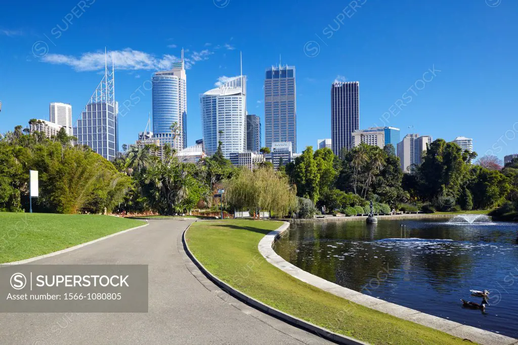 Royal Botanical Gardens and Sydney Skyline, Australia