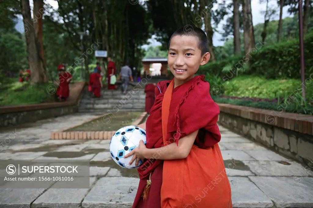 Tibetan monks in Kathmandu, Nepal The majority of monks in Nepal are refugees from Tibet and live in monasteries in Nepal Monks playing football