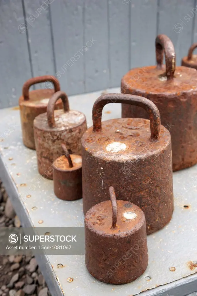 Old weights, Isafjordur, Western Fjord, Iceland