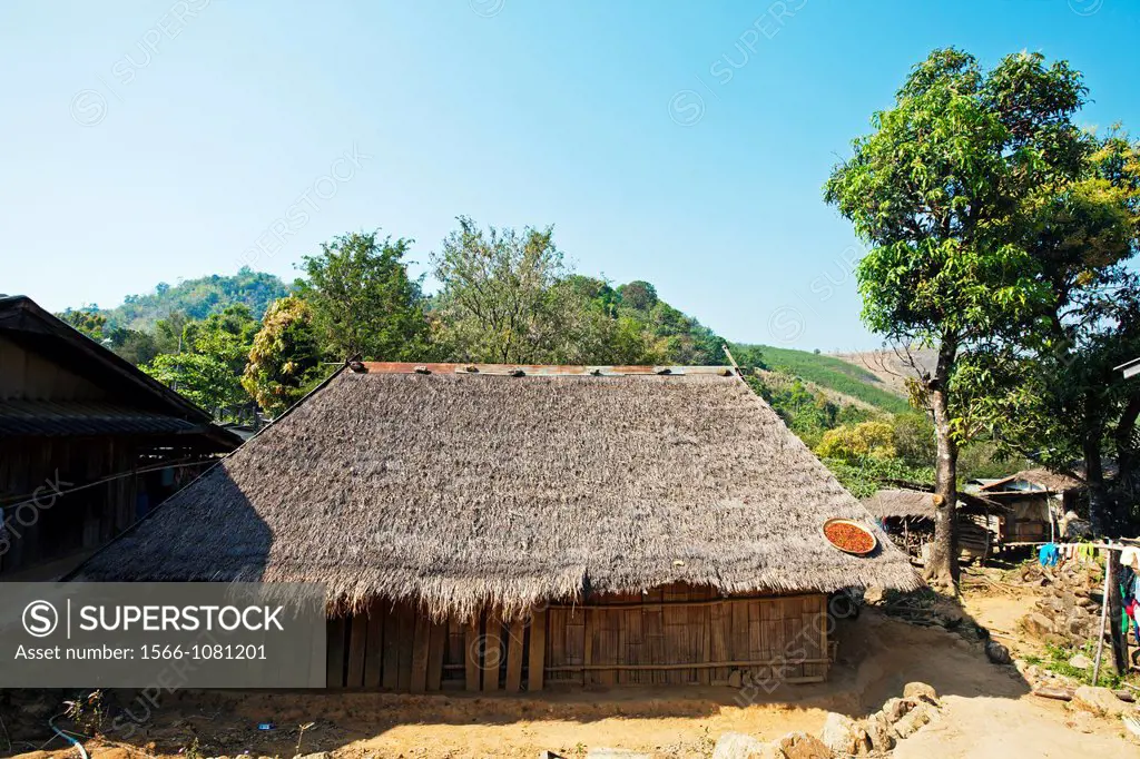 Hmong hill tribe ´also called Meo´, Kiw Kran village near Chiang Khong, Chiang Rai Province, Thailand.