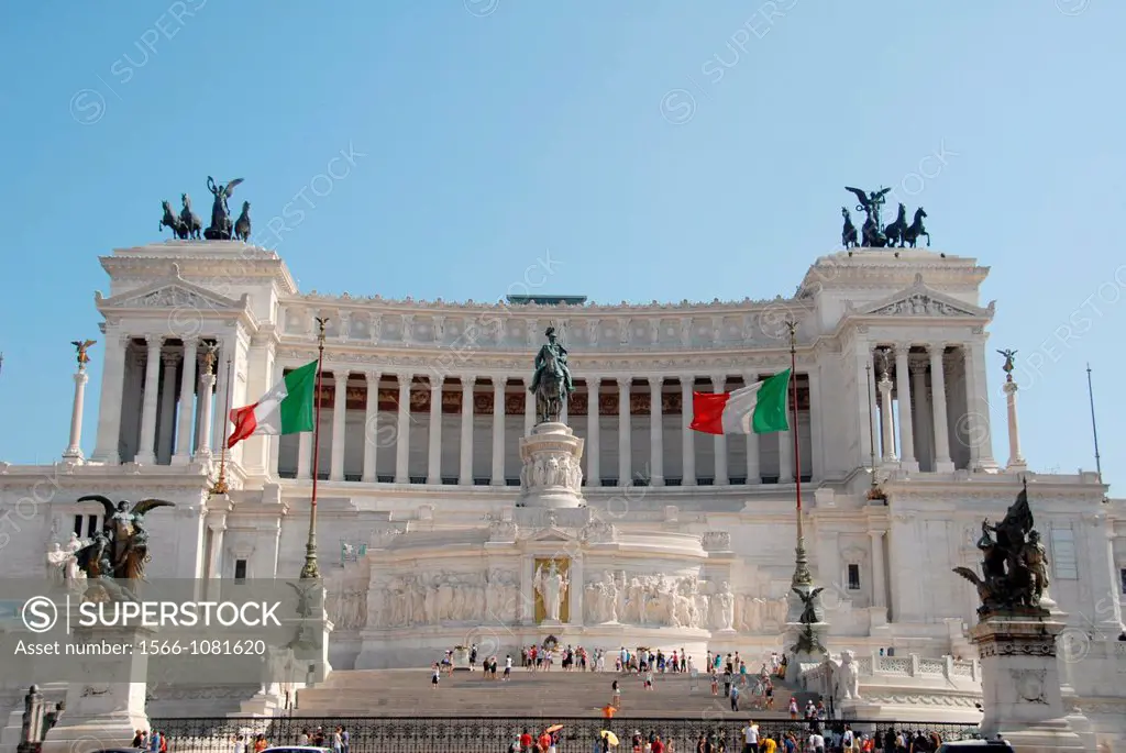 Altare della Patria, Monumento Nazionale a Vittorio Emanuele II, Piazza Venezia, Centro Storico, Rome, Lazio, Italy, Europe