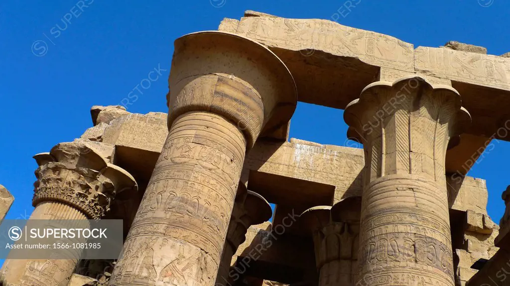 Hypostyle Hall. Kom Ombo Temple. Upper Egypt