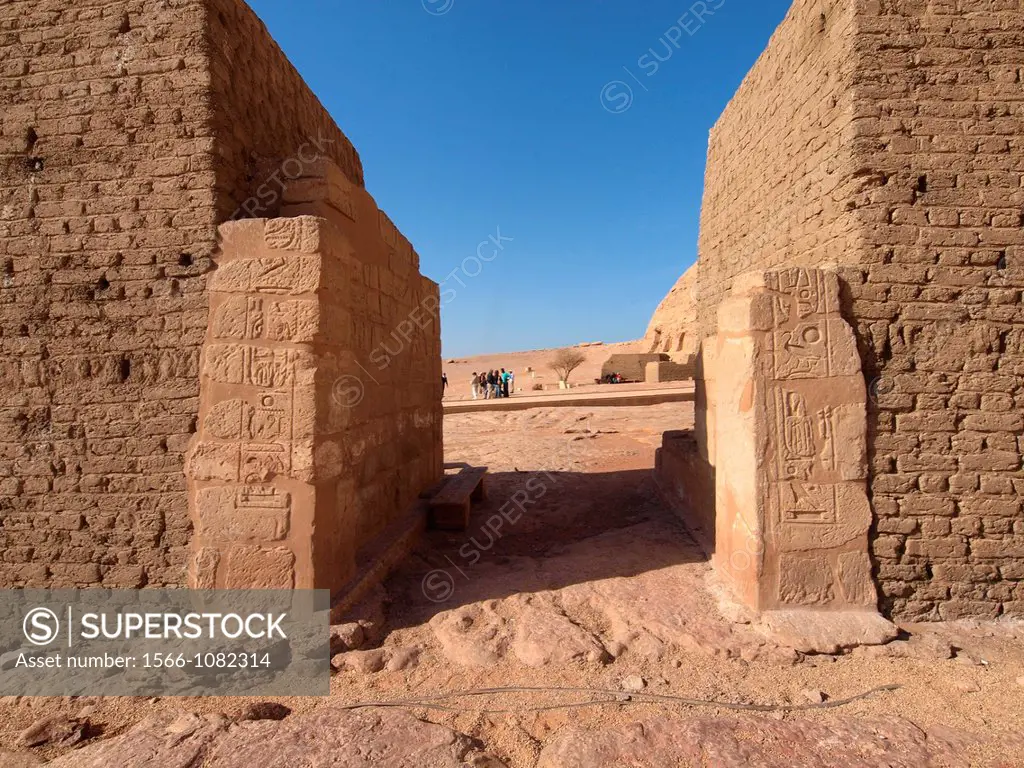 Abu Simbel temple of Ramses II  Nasser Lake  High Egypt