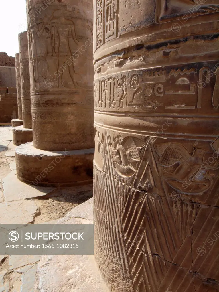 Colonnade. Kom Ombo Temple. Upper Egypt