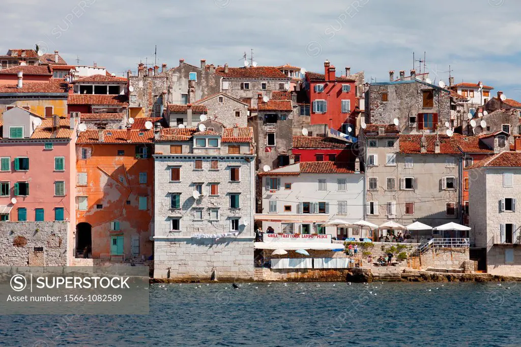 The city of Rovinj in the Istrian Peninsula, on the Adriatic sea, Croatia, Europe