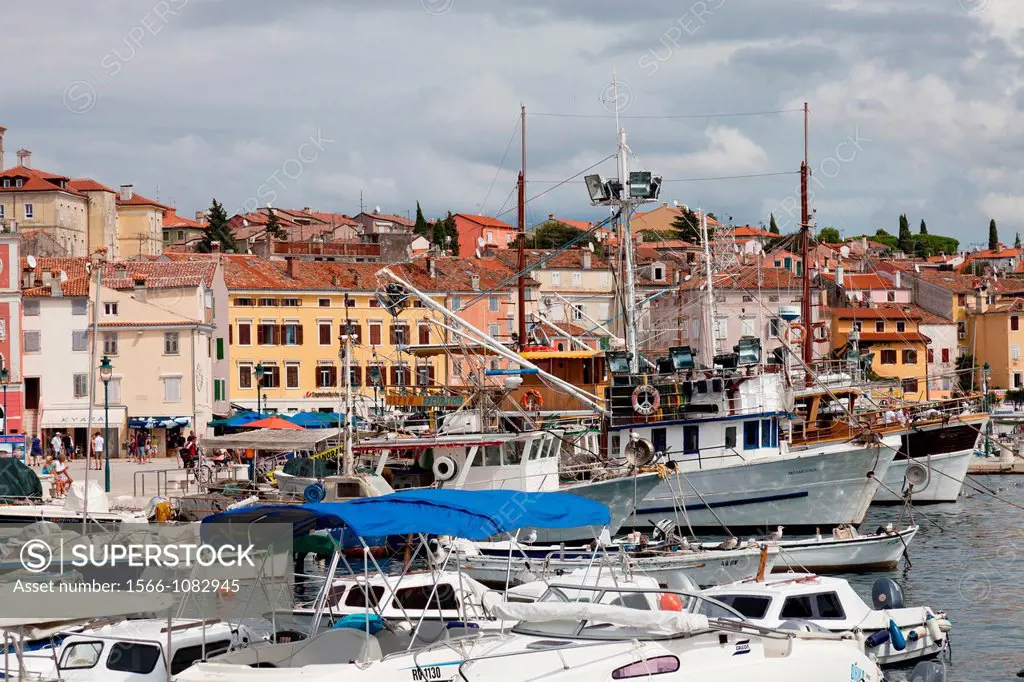 The city of Rovinj in the Istrian Peninsula, on the Adriatic sea, Croatia, Europe