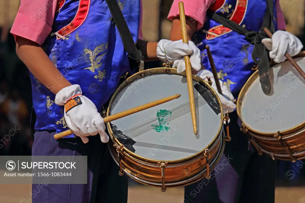 School music band, Namdapha Eco Cultural Festival, Miao, Arunachal Pradesh, India