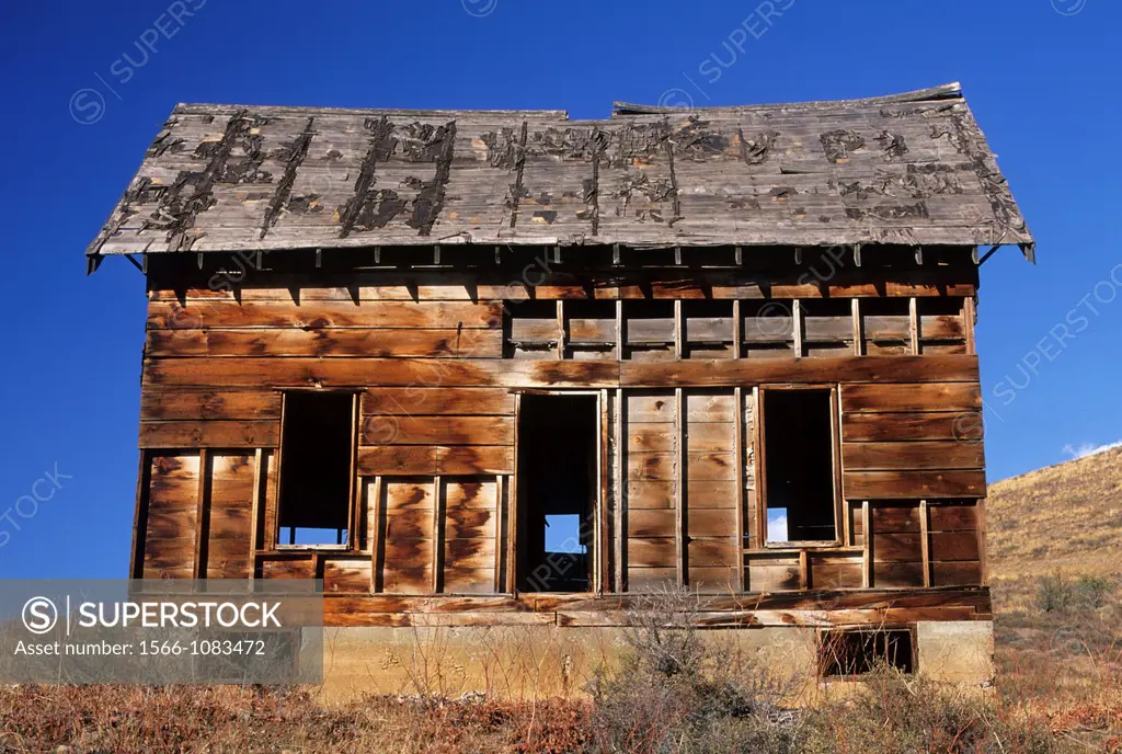 Abandoned ranchhouse, Methow Wildlife Area, Washington