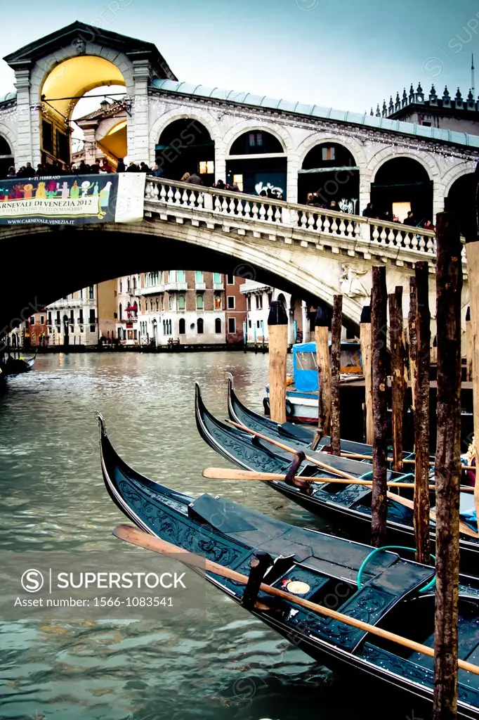 grand canal and gondolas  Venice, Italy