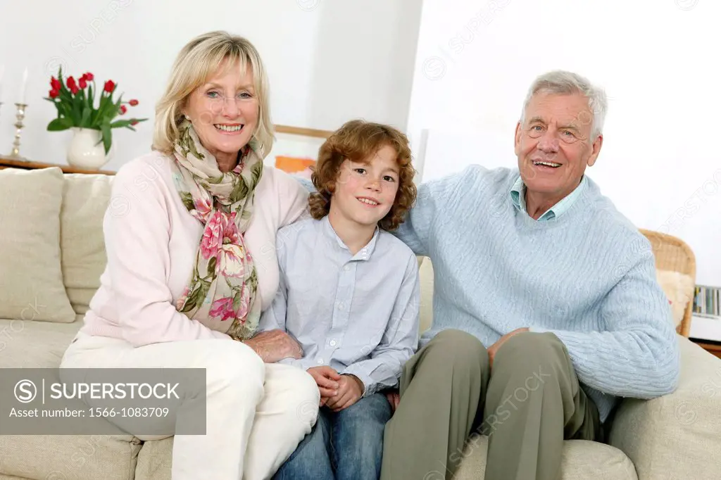 Grandparents and grandson