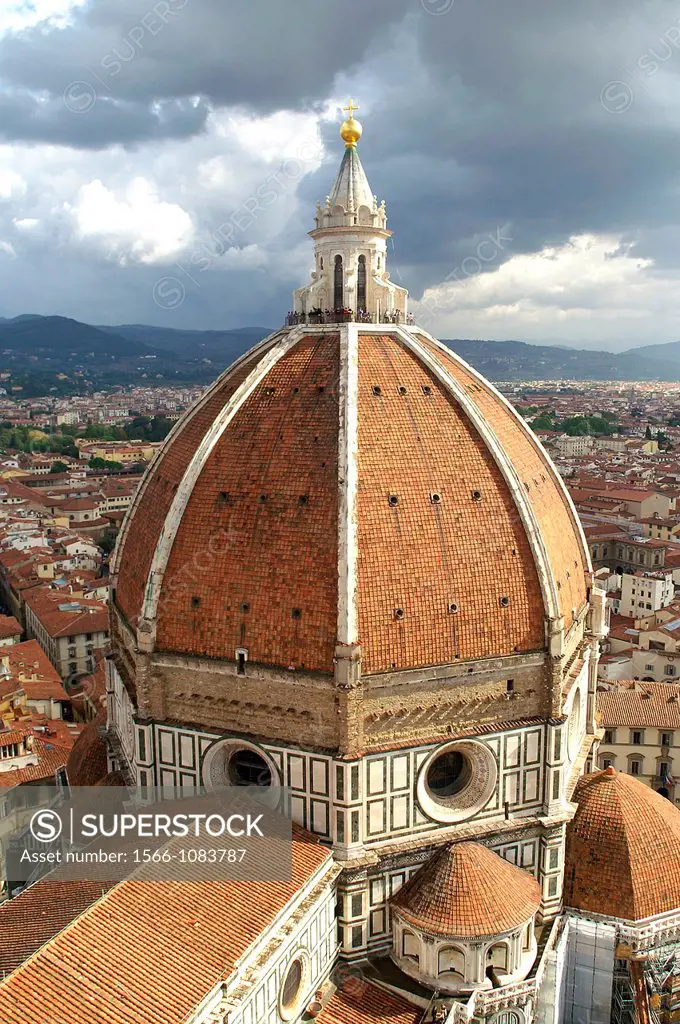 Dome of the Duomo Cathedral of Santa Maria del Fiore, Florence, Italy