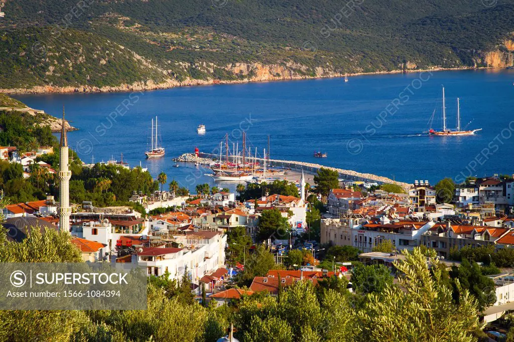 City view  Kas  Antalya province, mediterranean coast  Turkey