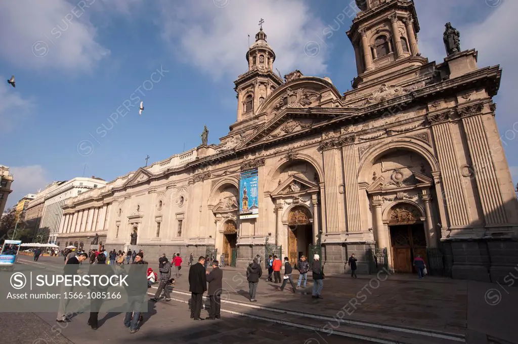 Metropolitan Cathedral, Plaza de Armas, Santiago, Chile