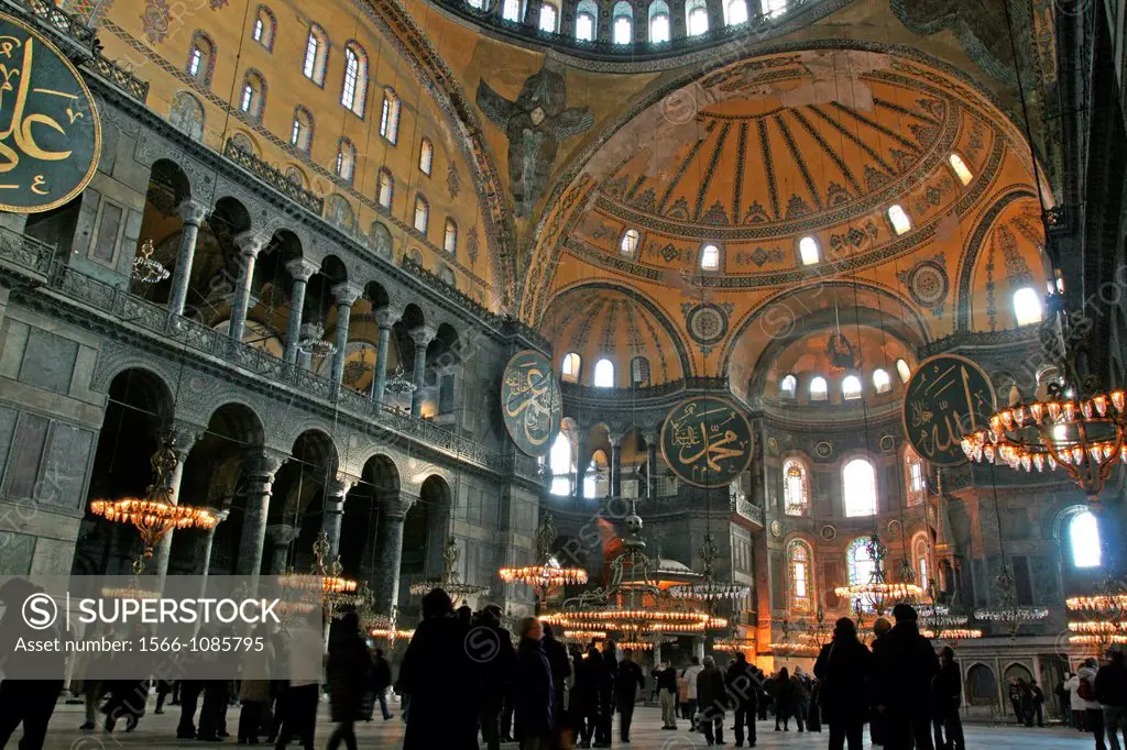 St. Sophia Mosque, Hagia Sophia, Istanbul, Turkey.