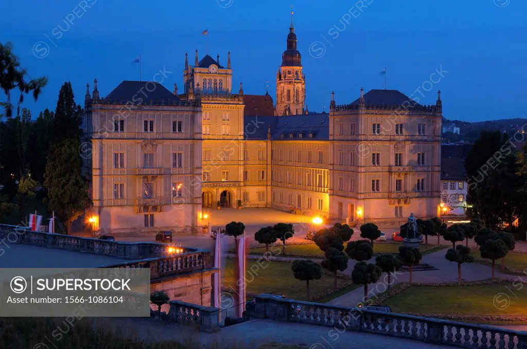 Ehrenburg Palace (Schloss Ehrenburg), Coburg, Upper Franconia, Franconia, Bavaria, Germany, Europe