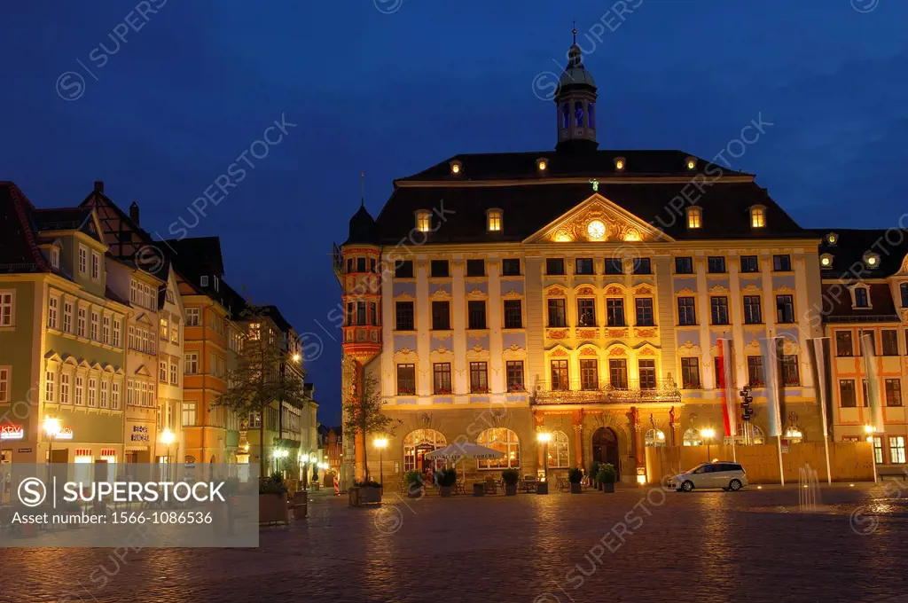 Marktplatz (Market Square), Coburg, Upper Franconia, Franconia, Bavaria, Germany, Europe
