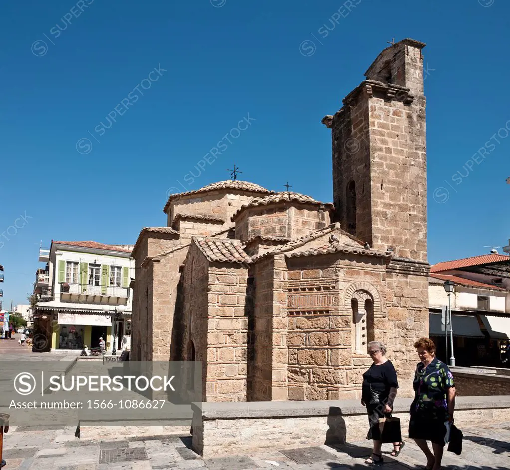 The 13th century Byzantine church of Agii Apostoli in the old quater of Kalamata  The Greek War of Independence was formally declared here on March 23...