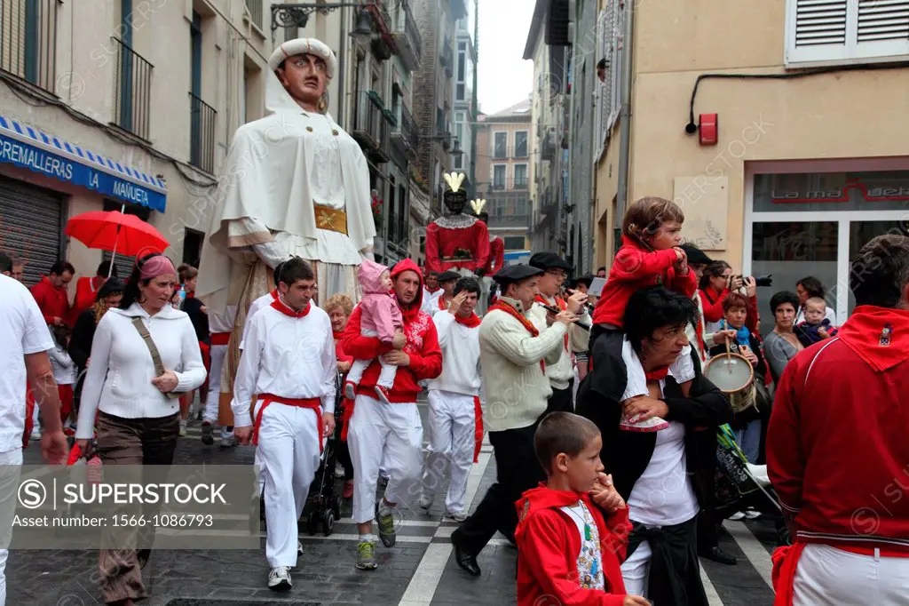 Celebrations of the Feria de San Fermin, Pamplona, Spain, Europe