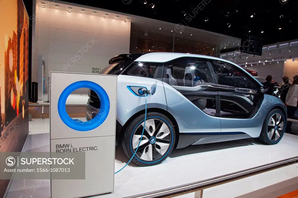 Detroit, Michigan - The BMW i3 concept electric vehicle on display at the North American International Auto Show