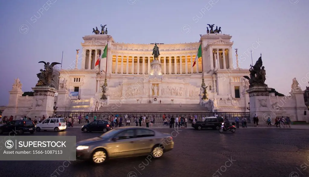 Monument of Vittorio Emanuele II, Piazza Venezia, Venitian Square, Rome, Lazio, Italy.
