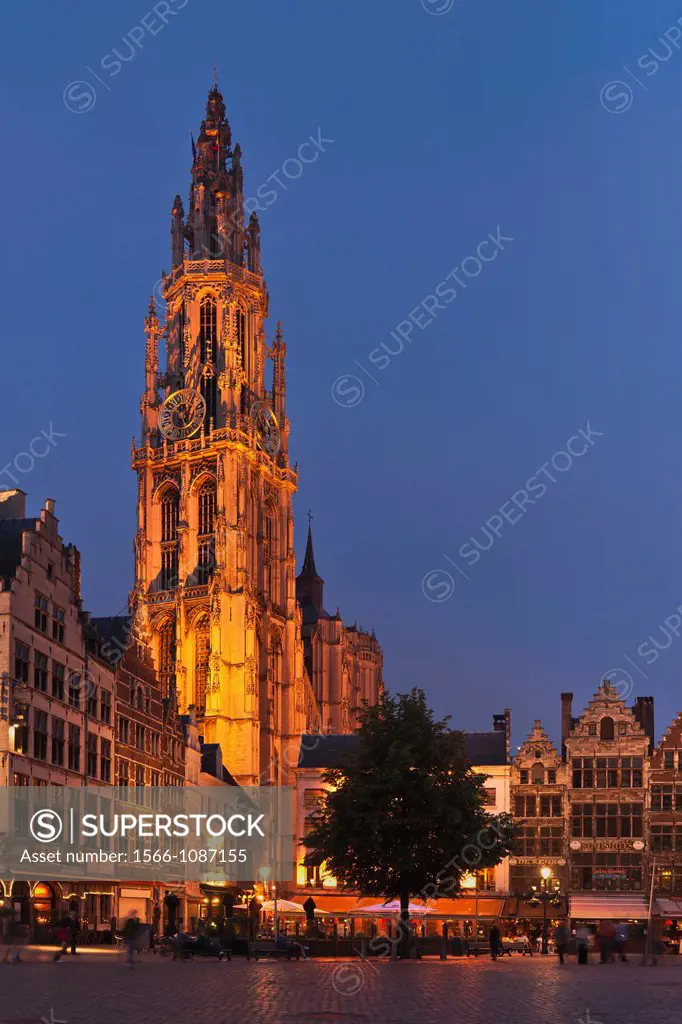 The Cathedral of Our Lady, ´Onze Lieve Vrouwekathedraal´ is the largest Gothic church in Belgium and the Netherlands Construction began 1352nd The nor...