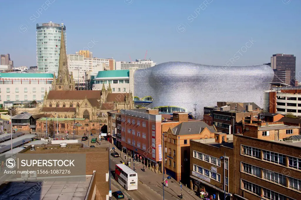 UK, england, Birmingham selfridges skyline daytime