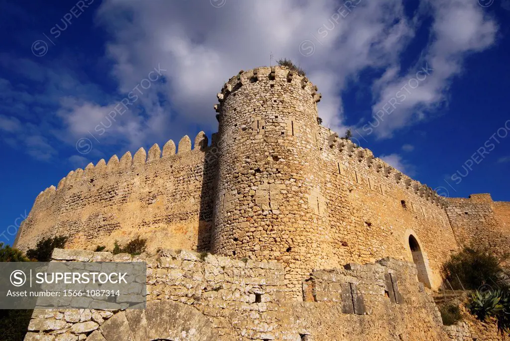 Castle Santueri, fourteenth century. Felanitx, County Migjorn, Majorca, Balearic Islands, Spain
