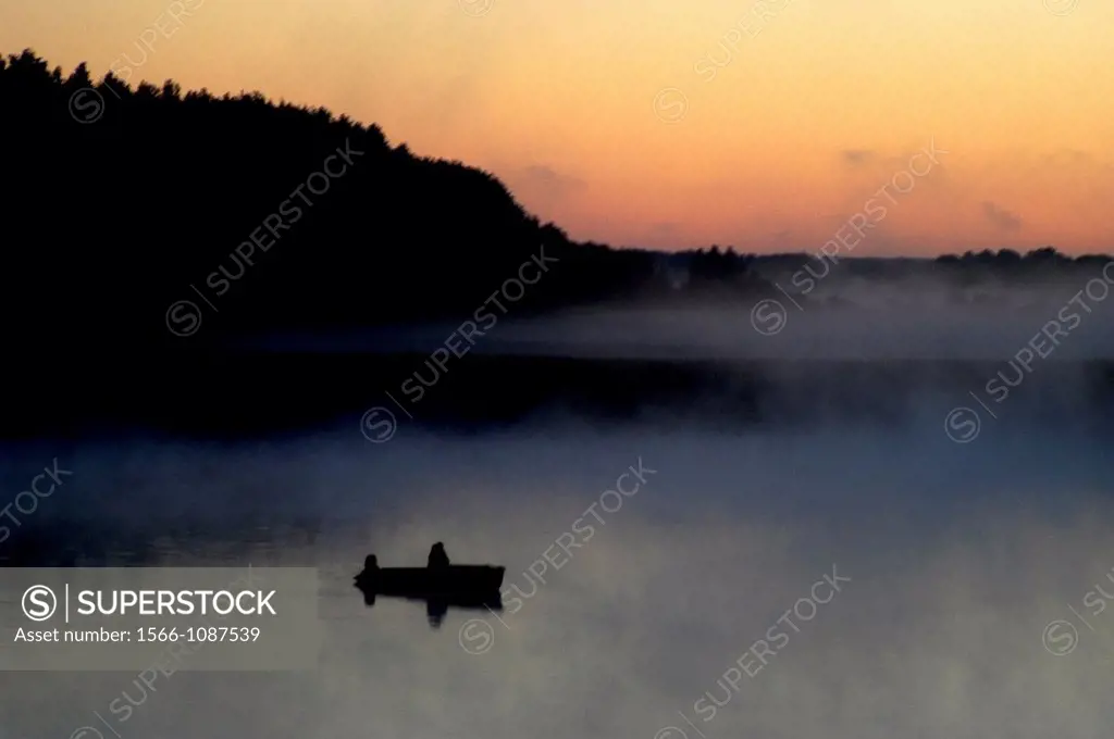 Russia, Svir River, Sunrise