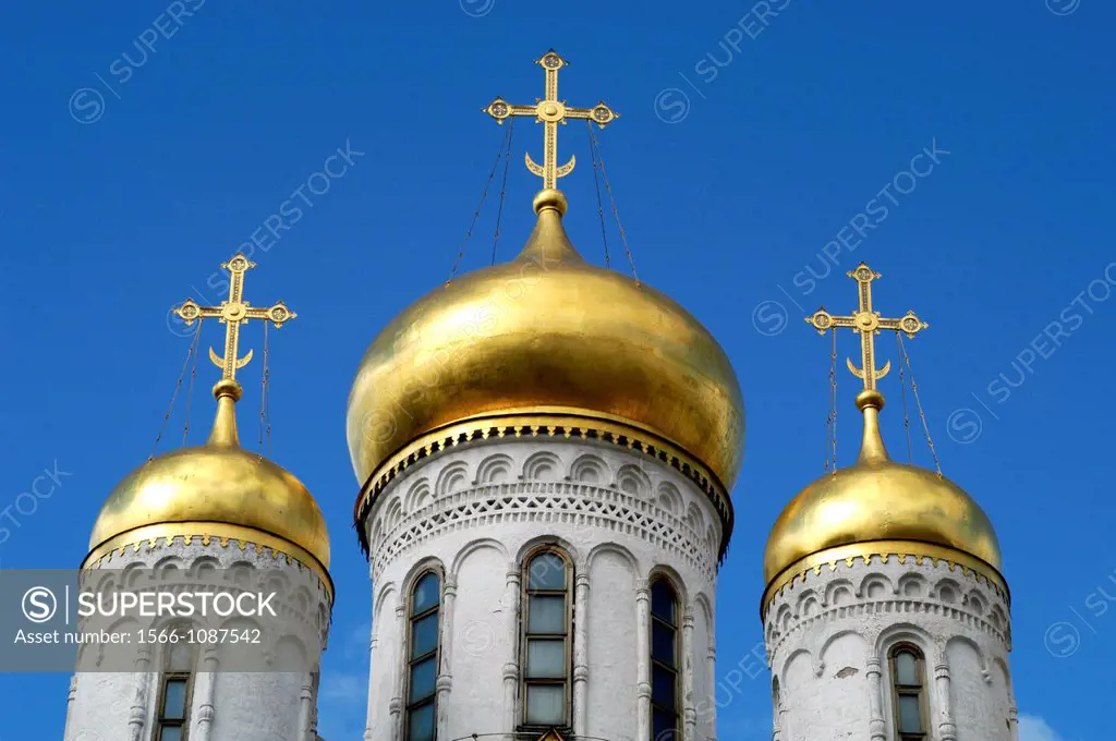 Russia, Moscow, Kremlin, Annunciation Cathedral 1484-89