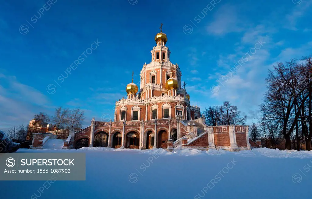 Church of the Intercession at Fili in Moscow, Russia