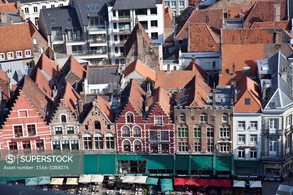 Markt Square, the main square of Brugge, Flanders, Belgium