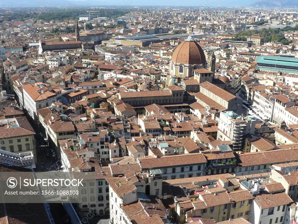 Florence Italy  Panoramic of the city of Florence