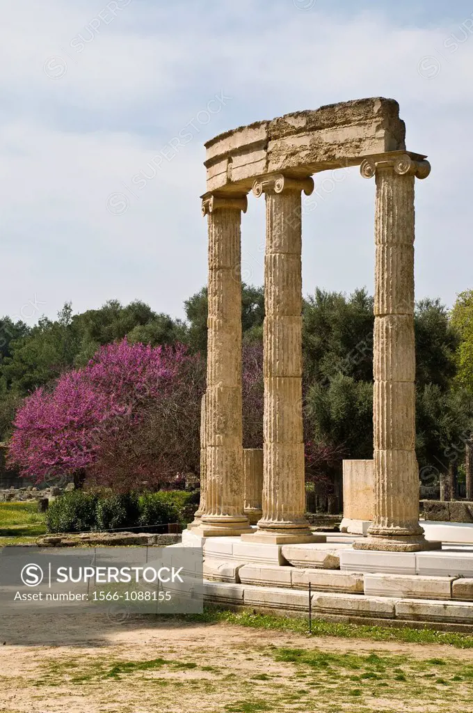 The philippeion at Ancient Olympia, Peloponnese, Greece