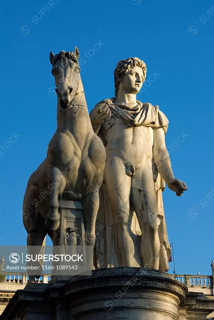 Dioscuri Statue, Piazza del Campidoglio, Rome, Latium, Italy