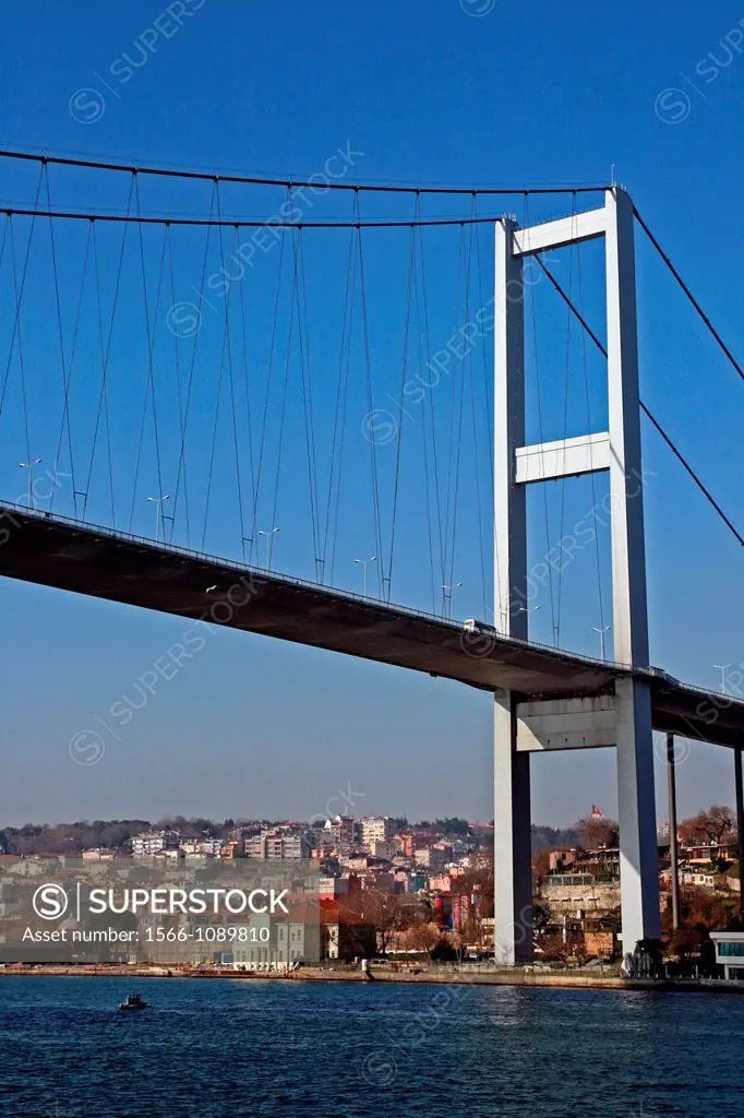 Bosphorus Bridge, 1973, Bosphorus Strait, Turkey.