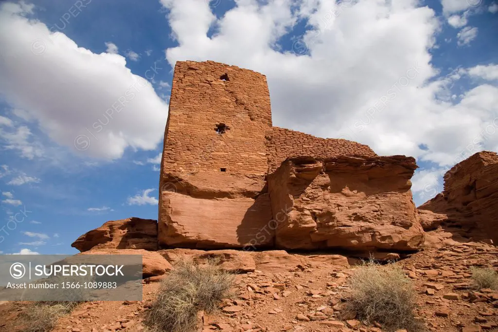 Wukoki Pueblo, Wupatki and Sunset Crater National Monuments, Arizona, USA