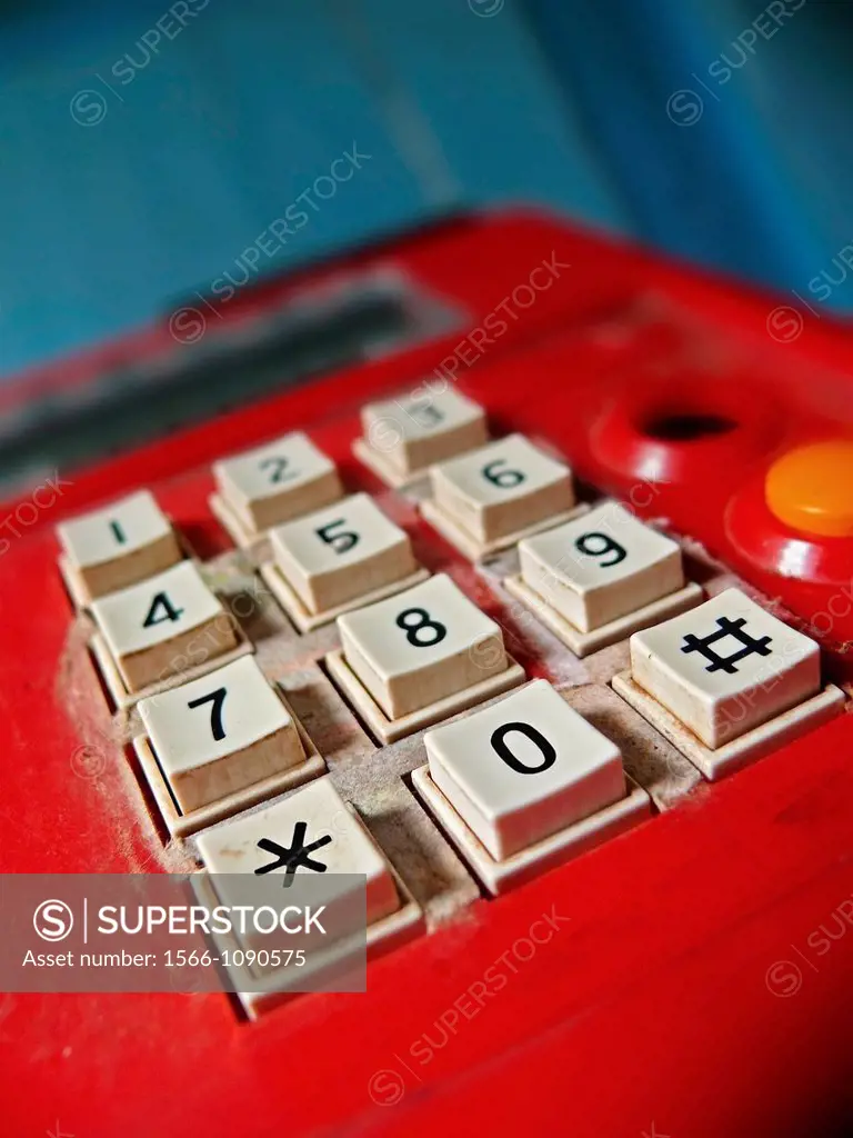 Dialing Numbers, Keypad Of A Telephone