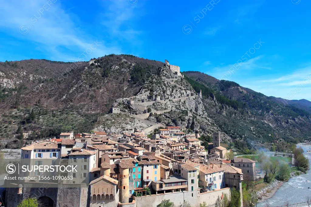 Medieval village of Entrevaux, Alpes de Haute Provence, Provence-Alpes-Côte d´Azur, France