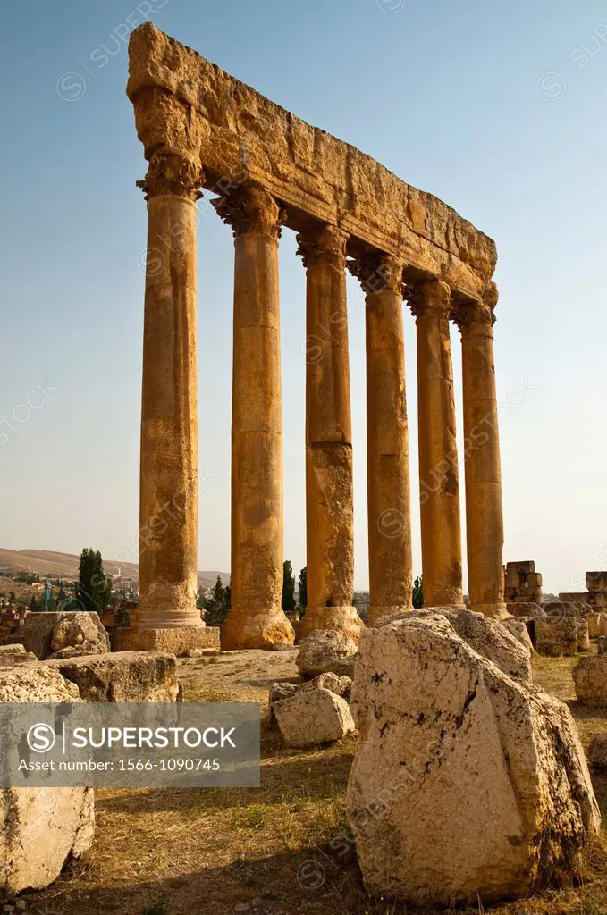 Temple of Jupiter , Baalbek,UNESCO World Heritage Site  Bekaa valley  Lebanon