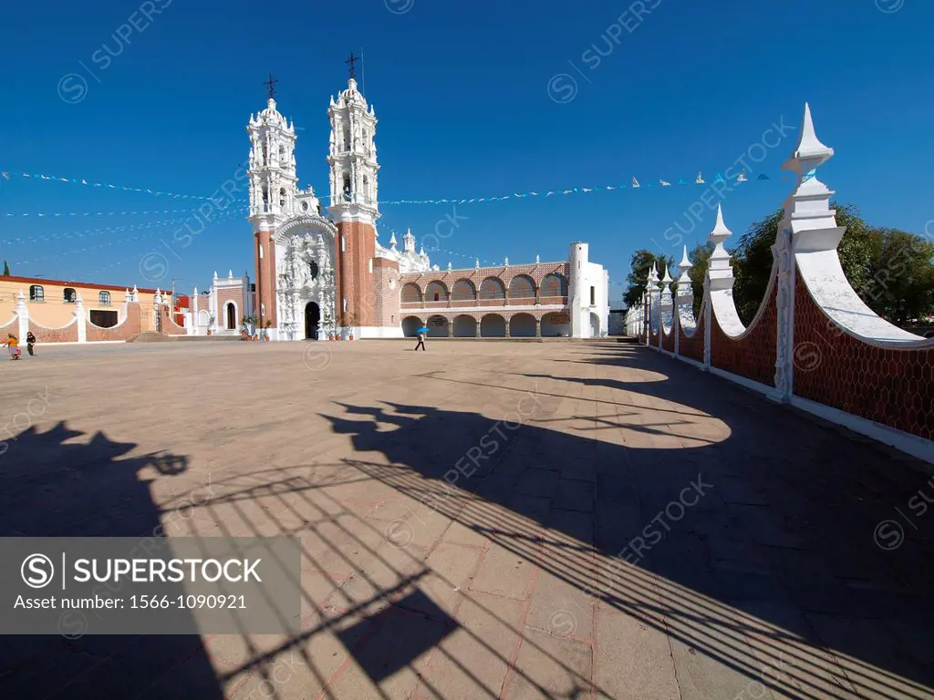 Ocotlan church  Tlaxcala  Mexico