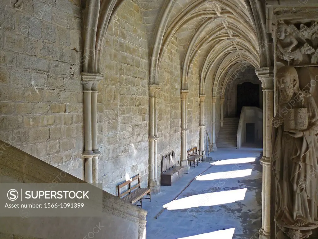 Évora Portugal  Interior corridor of the cloister of the Cathedral of Évora