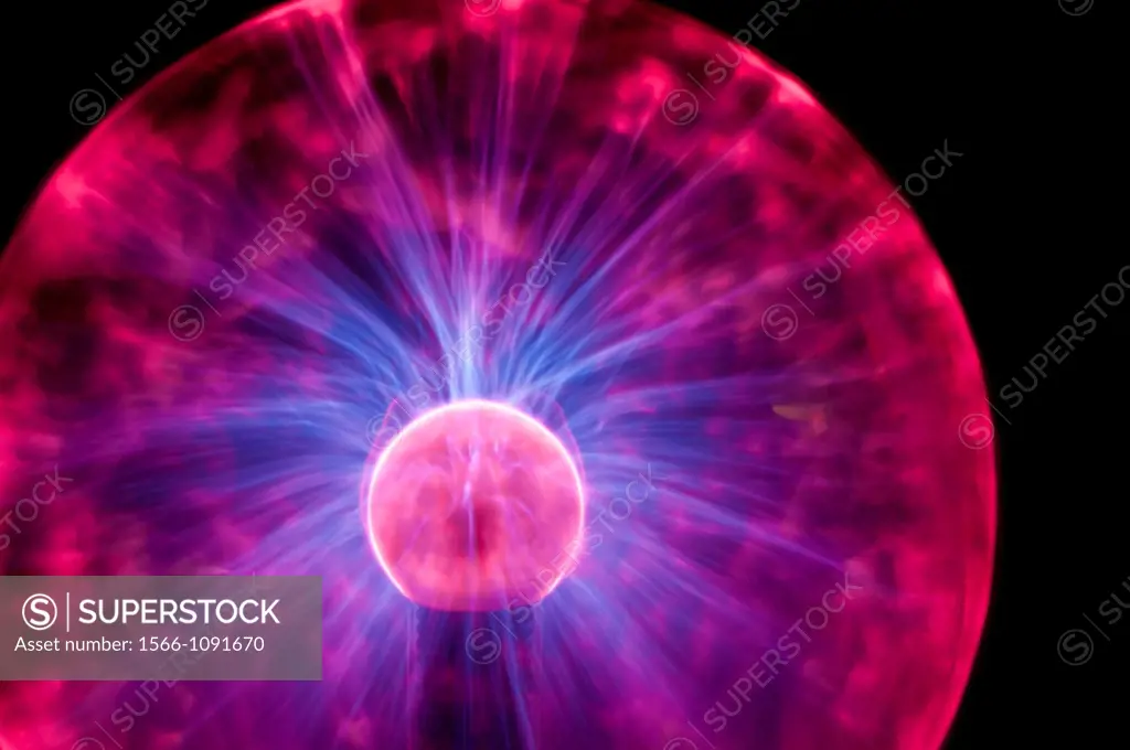 Plasma globe plasma ball, dome, orb, high-frequency alternating current, electricity, arc, electric glow discharge